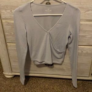 Light blue ribbed long sleeve